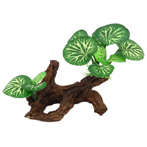 ZUJIABAO Baumwurzelfigur aus Kunstharz, Wassergras, Figur für Aquascaping, Landschaft, sicher für Fische, Lebensräume, Harz, Aquarien, Zubehör von ZUJIABAO