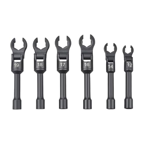 ZUJIABAO Gabelschlüssel-Set aus legiertem Stahl, 6-teilig, 12 mm bis 19 mm, für enge Räume und schwere Beanspruchungen, mechanische Wartung, Automobilindustrie ZUJIABAO Gabelschlüssel-Set aus legiertem Stahl, 6-teilig, 12 mm bis 19 mm, für enge Räume und schwere Beanspruchungen, mechanische Wartung, Automobilindustrie von ZUJIABAO
