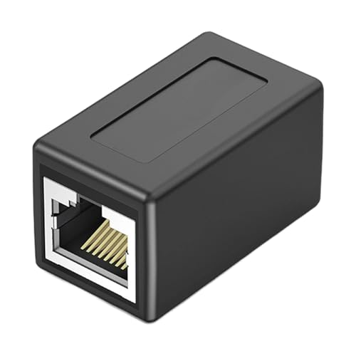ZUJIABAO RJ45-Koppler, Ethernet-Inline-Stecker, geräuscharm, 8P8C-Buchse auf Buchse, Ethernet-Modul-Extender für Büro, Zuhause, Datenübertragungsmodul von ZUJIABAO