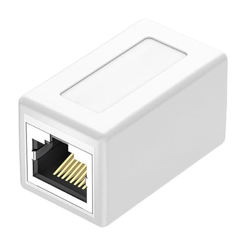 ZUJIABAO RJ45-Koppler, Ethernet-Inline-Stecker, geräuscharm, 8P8C-Buchse auf Buchse, Ethernet-Modul-Extender für Büro, Zuhause, Datenübertragungsmodul ZUJIABAO RJ45-Koppler, Ethernet-Inline-Stecker, geräuscharm, 8P8C-Buchse auf Buchse, Ethernet-Modul-Extender für Büro, Zuhause, Datenübertragungsmodul von ZUJIABAO