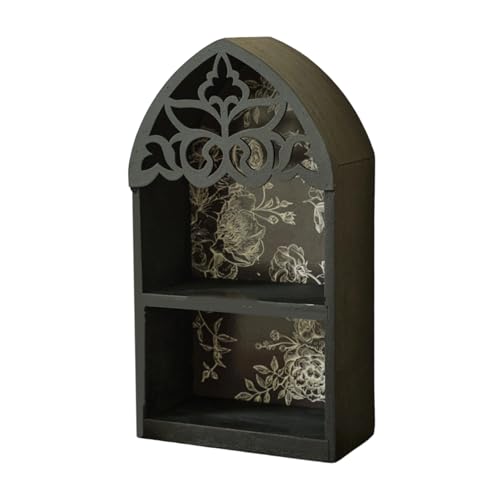 ZUJIABAO Schweberegal mit französischen Vierfolien, mit aufwendigen Schnitzereien, mehrstöckig, Wandmontage, Heimdekoration, einzigartiges Geschenk, Holz, mehrschichtiges Wandregal ZUJIABAO Schweberegal mit französischen Vierfolien, mit aufwendigen Schnitzereien, mehrstöckig, Wandmontage, Heimdekoration, einzigartiges Geschenk, Holz, mehrschichtiges Wandregal von ZUJIABAO