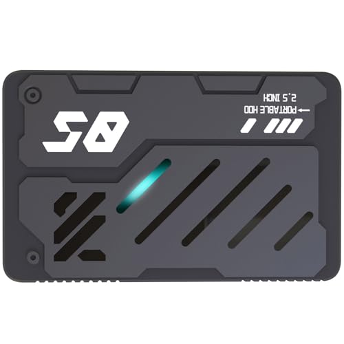 ZUJIABAO Tragbare externe Festplatte mit USB-3.0-Schnittstellen für Computer- und Gaming-Kompatibilität, schnelle Datenübertragung, externes Laufwerk von ZUJIABAO