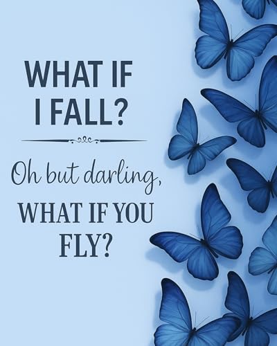Wandkunst, Motiv: Violetter Schmetterling, inspirierendes Poster, 20,3 x 25,4 cm, ungerahmt, motivierender Zitat, Druck für Teenager, Mädchen, Schlafzimmer, Büro oder Klassenzimmer, erhebende Wandkunst, Motiv: Violetter Schmetterling, inspirierendes Poster, 20,3 x 25,4 cm, ungerahmt, motivierender Zitat, Druck für Teenager, Mädchen, Schlafzimmer, Büro oder Klassenzimmer, erhebende von ZUKIY