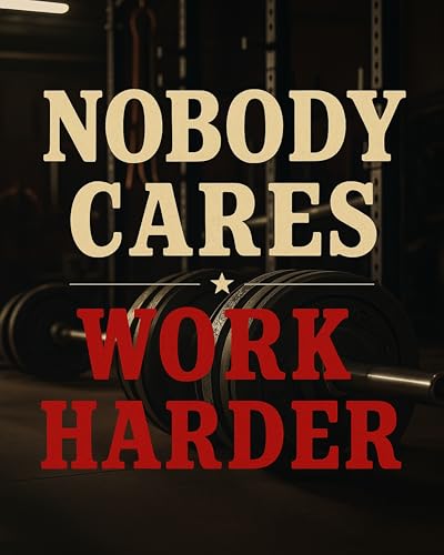 ZUKIY Poster "Nobody Cares Work Harder" – Motivierende Wandkunst, 20,3 x 25,4 cm, ungerahmt, Fitness-Druck für Zuhause, Fitnessstudio, Büro oder Workout, Raumdekoration, inspirierendes Zitat für ZUKIY Poster "Nobody Cares Work Harder" – Motivierende Wandkunst, 20,3 x 25,4 cm, ungerahmt, Fitness-Druck für Zuhause, Fitnessstudio, Büro oder Workout, Raumdekoration, inspirierendes Zitat für von ZUKIY