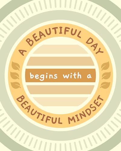 ZUKIY Poster mit inspirierendem Zitat "Beautiful Day with Beautiful Mindset", 20,3 x 25,4 cm, ungerahmt, Wandkunst für Büro, Schlafzimmer, Klassenzimmer, Heim-Fitnessstudio – Motivationsdrucke für ZUKIY Poster mit inspirierendem Zitat "Beautiful Day with Beautiful Mindset", 20,3 x 25,4 cm, ungerahmt, Wandkunst für Büro, Schlafzimmer, Klassenzimmer, Heim-Fitnessstudio – Motivationsdrucke für von ZUKIY