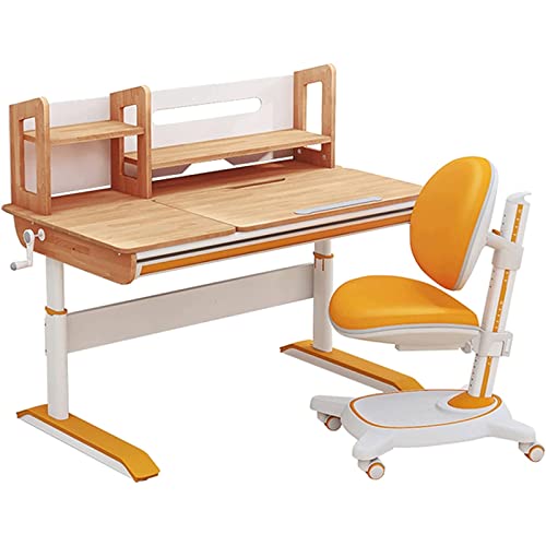 Kindertisch Verstellbarer Kinderschreibtisch und Stuhl Set, Stuhl mit abnehmbarem und waschbarem Bezug, ergonomischer Schreibtisch 120 * 65 cm Humanisiert Kindertisch Verstellbarer Kinderschreibtisch und Stuhl Set, Stuhl mit abnehmbarem und waschbarem Bezug, ergonomischer Schreibtisch 120 * 65 cm Humanisiert von ZUMAHA