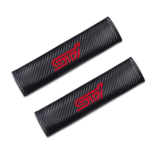 ZUMAHA Auto Gurtpolster Sicherheitsgurt Abdeckungen für Peugeot STI Car Seat Belt Cover Schulterpolster Zubehör,Redstyle von ZUMAHA