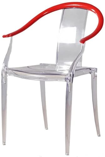 ZUMAHA Stühle Kreativer Esszimmerstuhl, transparenter Kristall-Loungestuhl, U-förmiger hohler Couchtisch und Stuhl mit Armlehne hinten modern ZUMAHA Stühle Kreativer Esszimmerstuhl, transparenter Kristall-Loungestuhl, U-förmiger hohler Couchtisch und Stuhl mit Armlehne hinten modern von ZUMAHA