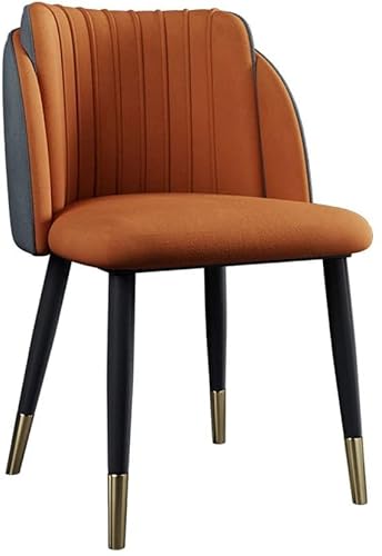 ZUMAHA Stühle Luxus Esszimmerstuhl, nordischer Stil, Flanellstoff, Titanstahl-Design, Freizeit-Esszimmerstühle, für verschiedene Anlässe, modern von ZUMAHA