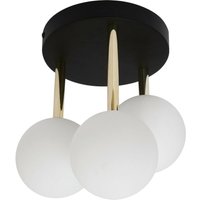 Zumaline ali Cluster Globe Deckenleuchte, Schwarz, Gold, 3x G9 von ZUMALINE LIGHTING