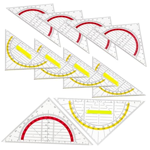 ZUNOXAZ 12 Stück Teiliges Dreiecklineal mit Winkelmesser und Maßstab Handlich Bruchsicher Transparent Vielseitig für Schüler Lehrer und Designer Präzises Winkel und Längenmesswerkzeug ZUNOXAZ 12 Stück Teiliges Dreiecklineal mit Winkelmesser und Maßstab Handlich Bruchsicher Transparent Vielseitig für Schüler Lehrer und Designer Präzises Winkel und Längenmesswerkzeug von ZUNOXAZ