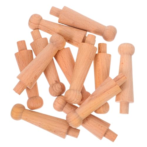 ZUNOXAZ 12 Stück Teiliges Holzsäulen Baluster Spindeln Unbemalt Geschnitzte Holzsäulen für Weinregal Europäischer Stil Stabile Kleine Säulen für Möbel Handwerk von ZUNOXAZ