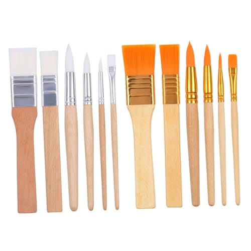 ZUNOXAZ 12 Stück Teiliges Malpinsel mit Robusten Nylonborsten Miniatur Pinsel für Aquarell Wasserfarben und DIY Ölgemälde Vielseitig Einsetzbar für Details und Große Flächen ZUNOXAZ 12 Stück Teiliges Malpinsel mit Robusten Nylonborsten Miniatur Pinsel für Aquarell Wasserfarben und DIY Ölgemälde Vielseitig Einsetzbar für Details und Große Flächen von ZUNOXAZ