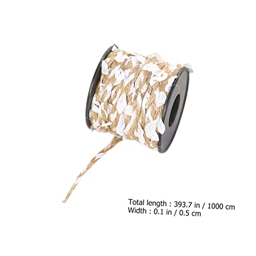 ZUNOXAZ 2 Rollen Jute dekoschnur mit Künstlichen Blättern Natürliche Bastseile Reißfestes DIY Dekorationsband für Geschenkverpackung Herbstdeko Garten Flexible Rattan optik von ZUNOXAZ