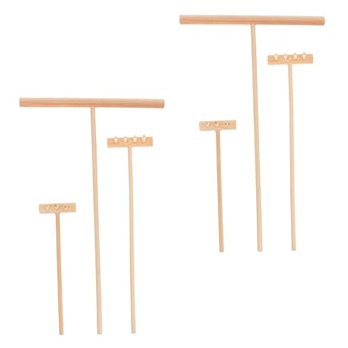 ZUNOXAZ 2 Sätze Mini Meditations Rechen Teilig und Gabel Leichtes Desktop Werkzeug für Zen Garten Dekoration Tragbar Handgefertigt für Sandkasten und Mini Gartenarrangement von ZUNOXAZ