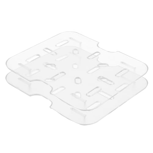 ZUNOXAZ 2 Stück Abtropfgitter Kunststoff Ablagekorb Küchenablage für Obst Gemüse mit Effizienter Wasserableitung und Einfacher Montage für Spüle und Arbeitsplatte von ZUNOXAZ