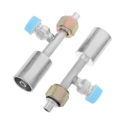 ZUNOXAZ 2 Stück Aluminium Kältemittel-schlauchadapter mit Geradem Abnehmbarem Kupplungsventil für Auto-klimaanlage Präzise Ventilsteuerung Kompatibel mit Kompressor Verschleißfest und ZUNOXAZ 2 Stück Aluminium Kältemittel-schlauchadapter mit Geradem Abnehmbarem Kupplungsventil für Auto-klimaanlage Präzise Ventilsteuerung Kompatibel mit Kompressor Verschleißfest und von ZUNOXAZ