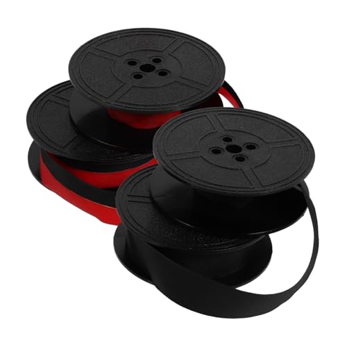 ZUNOXAZ 2 Stück Doppelpack Schreibmaschinen Farbband Schwarz Rot Twin Spool Typenradband Hohe Tintenaufnahme Einfache Installation Kompatibel mit Feiyu Held Changkong Vintage von ZUNOXAZ