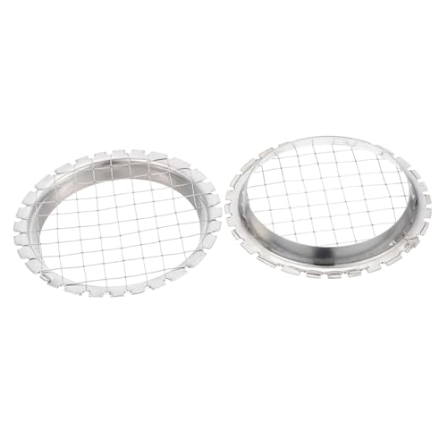 ZUNOXAZ 2 Stück Edelstahl Kartoffelschneider Manuell Ergonomischer Pommes Frites und Gekochte Eier Slicer Langlebiger Obst Gemüseschneider für Einfache Küchenanwendung von ZUNOXAZ