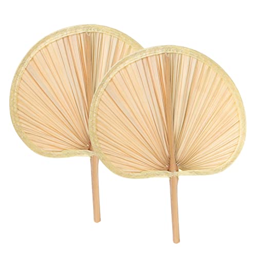 ZUNOXAZ 2 Stück Handgemachte Fächer Aus Bananenblättern Vintage Handventilator Leicht Und Tragbar Für Sommerpartys Und Reisen Dekorative Fächer Für Senioren Handwebtechnik ZUNOXAZ 2 Stück Handgemachte Fächer Aus Bananenblättern Vintage Handventilator Leicht Und Tragbar Für Sommerpartys Und Reisen Dekorative Fächer Für Senioren Handwebtechnik von ZUNOXAZ