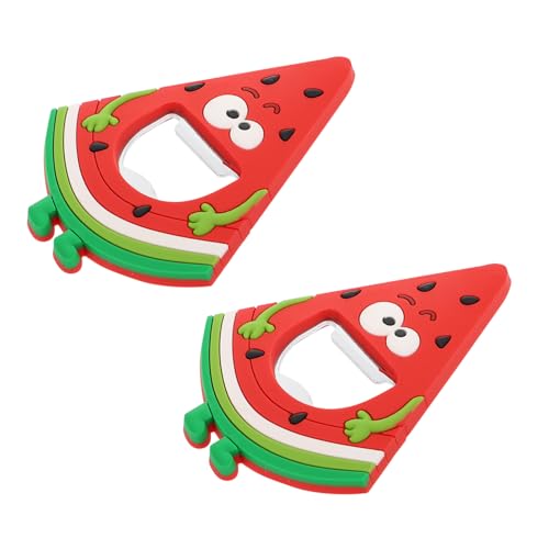 ZUNOXAZ 2 Stück Kühlschrankmagnet Flaschenöffner aus Silikon in Melonenform Langlebig und Kreativ für Bierflaschen Zuhause Bar und Party Einfach zu Handhaben und Vielseitig Einsetzbar von ZUNOXAZ