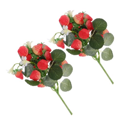 ZUNOXAZ 2 Stück Künstliche Erdbeerblüten aus Langlebigem PVC Realistische Farbgebung Dekoratives Früchtebouquet für Wohn Bürodekoration Wetterfest und Platzsparend für Zuhause und Outdoor ZUNOXAZ 2 Stück Künstliche Erdbeerblüten aus Langlebigem PVC Realistische Farbgebung Dekoratives Früchtebouquet für Wohn Bürodekoration Wetterfest und Platzsparend für Zuhause und Outdoor von ZUNOXAZ