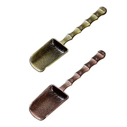 ZUNOXAZ 2 Stück Kupferlegierung Teelöffel Set Teilig Rostfrei Ergonomisch Geformt Chinesischer Kung Fu Tee Schaufel Löffel Vielseitiges Zubehör für Teegeschirr für Teestuben und Zuhause ZUNOXAZ 2 Stück Kupferlegierung Teelöffel Set Teilig Rostfrei Ergonomisch Geformt Chinesischer Kung Fu Tee Schaufel Löffel Vielseitiges Zubehör für Teegeschirr für Teestuben und Zuhause von ZUNOXAZ