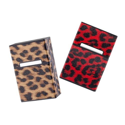 ZUNOXAZ 2 Stück Leopard Muster Zigarettenbox Schutzhülle Teiliges für Zigaretten Tragbares Magnetisches Flip Cover Stoßfestes Kompaktes Etui für Outdoor Gebrauch Gelb und Rot ZUNOXAZ 2 Stück Leopard Muster Zigarettenbox Schutzhülle Teiliges für Zigaretten Tragbares Magnetisches Flip Cover Stoßfestes Kompaktes Etui für Outdoor Gebrauch Gelb und Rot von ZUNOXAZ