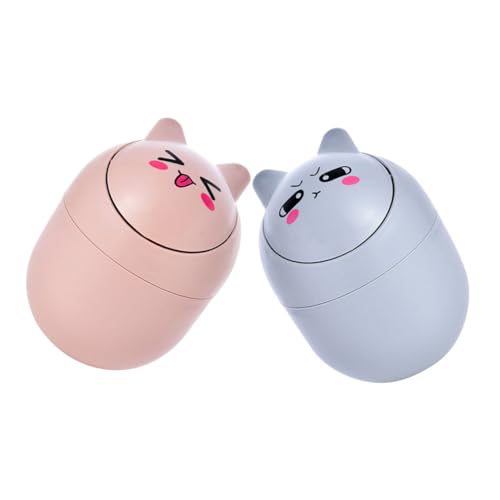 ZUNOXAZ 2 Stück Mini Tischmülleimer Cartoon Rot Kompakter Kleiner Kunststoff Abfalleimer für Büro Kinderzimmer und Schlafzimmer Leichter Desktop Abfallbehälter für Papiermüll ZUNOXAZ 2 Stück Mini Tischmülleimer Cartoon Rot Kompakter Kleiner Kunststoff Abfalleimer für Büro Kinderzimmer und Schlafzimmer Leichter Desktop Abfallbehälter für Papiermüll von ZUNOXAZ