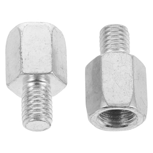ZUNOXAZ 2 Stück Motorcycle Mirror Mount Adapter Schrauben Elektroplattierte Rückspiegel Umrüstschrauben für Motorrad und Roller Langlebiger Spiegeladapter mit Einfachem Einbau Einsetzbar ZUNOXAZ 2 Stück Motorcycle Mirror Mount Adapter Schrauben Elektroplattierte Rückspiegel Umrüstschrauben für Motorrad und Roller Langlebiger Spiegeladapter mit Einfachem Einbau Einsetzbar von ZUNOXAZ