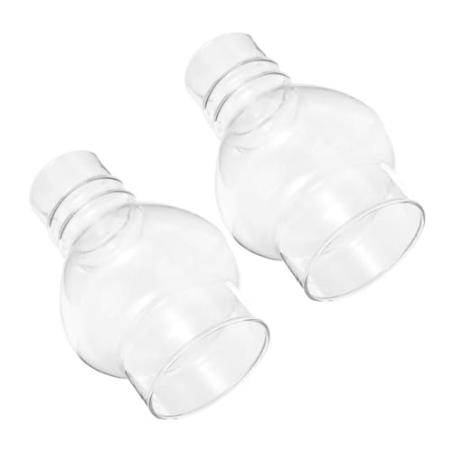 ZUNOXAZ 2 Stück Runde Glaslampenschirme Petroleumlampen Stabile Passform Lampenfassung Langlebige Ersatzteile für Nostalgische Öllampen Eleganter Vintage lampenschirm von ZUNOXAZ