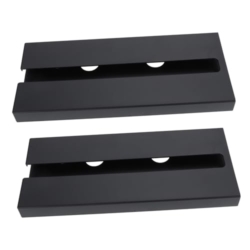 ZUNOXAZ 2 Stück Selbstklebende Schwarze Kunststoff Weinglashalter Upside Down Cup Holder Staubgeschützte Aufhängung für Zuhause Bar Restaurant Platzsparendes Hanging Rack Wiederverwendbar von ZUNOXAZ