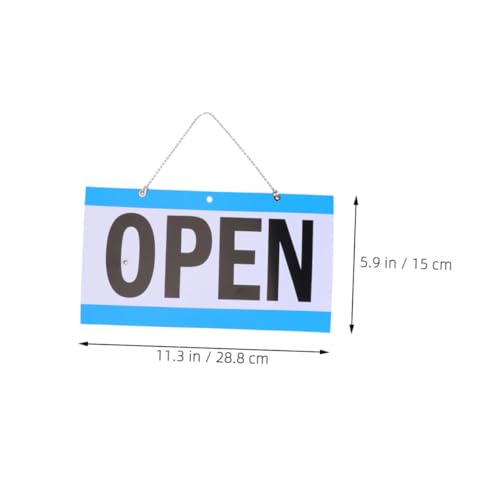 ZUNOXAZ 2 Stück Teiliges Doppelseitiges Geschäftsbetriebsschild mit Uhr Wetterfestes PVC Öffnungszeiten Schild für Laden Büro Fenster Blau weißes Design mit Rotem Zeiger Inklusive ZUNOXAZ 2 Stück Teiliges Doppelseitiges Geschäftsbetriebsschild mit Uhr Wetterfestes PVC Öffnungszeiten Schild für Laden Büro Fenster Blau weißes Design mit Rotem Zeiger Inklusive von ZUNOXAZ
