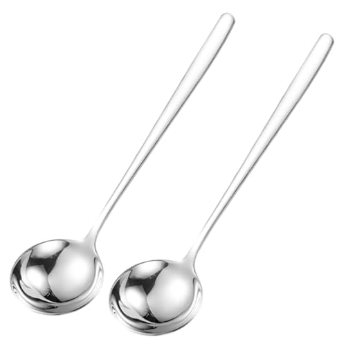 ZUNOXAZ 2 Stück Teiliges Große Suppenkellen aus hochwertigem Metall Ergonomischer Langer Griff Vielseitig Einsetzbar für Küche Restaurant und Kantine Leicht zu Reinigen und Langlebig von ZUNOXAZ