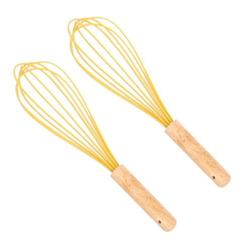 ZUNOXAZ 2stücke Silikon-schneebesen Küchengerät Für Backen Schneebesen Mit Griff Für Mischen Und Rühren Geeignet Für Eier-sahne Und Soßenzubereitung von ZUNOXAZ