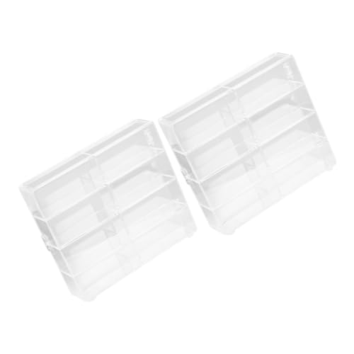 ZUNOXAZ 2 Stück Teiliges Transparentes Vitrinen Display für Autos mit Tür Eleganter Sammlerbox für Modellautos und Spielzeugautos Staubschutz und Stilvolle Präsentation von ZUNOXAZ