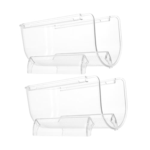 ZUNOXAZ 2 Stück Teiliges Transparentes Weinregal aus Acryl Stabiler Flaschenhalter mit Rutschfestem Sockel Platzsparend für Küchenarbeitsplatte Haushalt Bar und Kühlschrank Elegantes von ZUNOXAZ