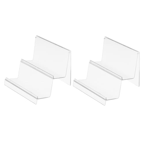 ZUNOXAZ 2 Stück Transparente Aufbewahrungständer Teiliges Doppelstöckiger Geldbörsen Display für Schreibtisch und Regale für Handtaschen Kosmetik und Elektronik Breit ZUNOXAZ 2 Stück Transparente Aufbewahrungständer Teiliges Doppelstöckiger Geldbörsen Display für Schreibtisch und Regale für Handtaschen Kosmetik und Elektronik Breit von ZUNOXAZ