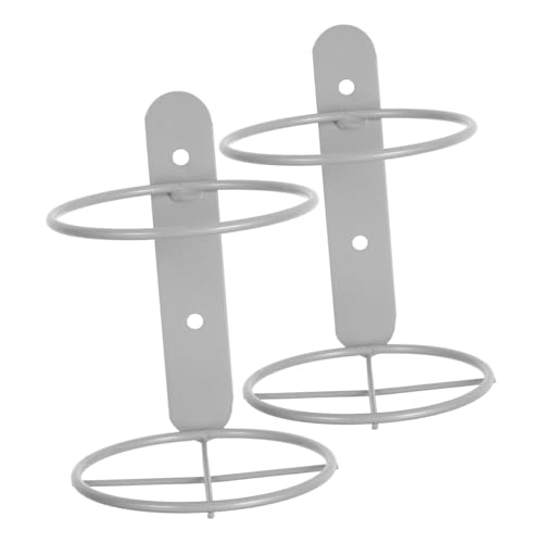 ZUNOXAZ 2 Stück Wandmontiertes Weinregal Teilig Metall Flaschenhalter für Rotwein Platzsparendes Design Robustes Silbernes Weinflaschenregal zur Wandmontage Installieren für Küche und von ZUNOXAZ