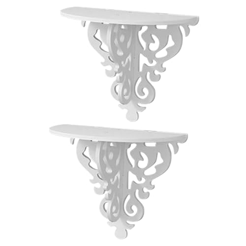 ZUNOXAZ 2 Stück Wandregal Schwebend Modern Robust Multifunktional Aufbewahrungsregal Wandhalterung Pflanzentopfhalter Dekorativ für Wohnzimmer Schlafzimmer Küche von ZUNOXAZ