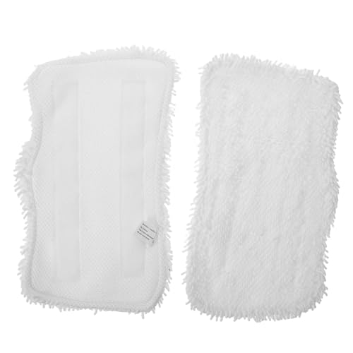 ZUNOXAZ 2 Stück Wiederverwendbare Mop ersatzpads Mikrofaser Wischmopp Aufsätze Waschbar Leicht Kompakt für Bodenreinigung Küche und Haushalt Einfach Austauschbar von ZUNOXAZ