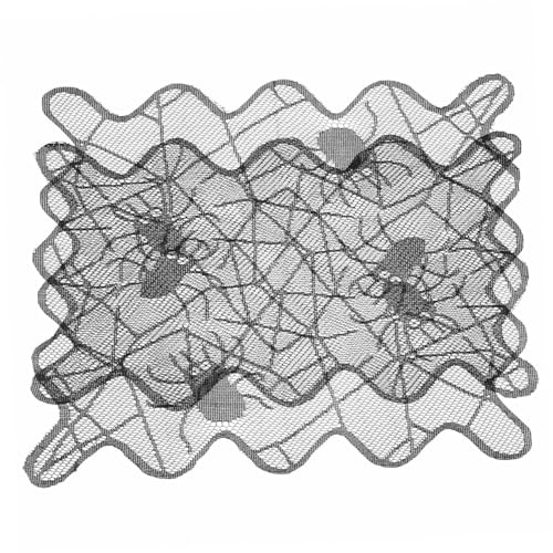 ZUNOXAZ 2 Stücke Spinnennetz Tisch Matte große Spinnennetzdekoration Halloween-Web Halloween-Dekor Spinne Tischsets aus Spinnennetzen Polyester Schwarz ZUNOXAZ 2 Stücke Spinnennetz Tisch Matte große Spinnennetzdekoration Halloween-Web Halloween-Dekor Spinne Tischsets aus Spinnennetzen Polyester Schwarz von ZUNOXAZ