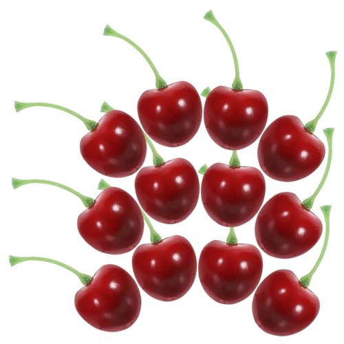 ZUNOXAZ 20 Stück Künstliche Kirschen Modell Realistisch Saftig Simulation Foto Requisiten Dekoration Party Küche Wohnzimmer Zubehör ZUNOXAZ 20 Stück Künstliche Kirschen Modell Realistisch Saftig Simulation Foto Requisiten Dekoration Party Küche Wohnzimmer Zubehör von ZUNOXAZ