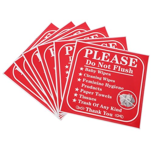 ZUNOXAZ 24 Stück Teiliges Toiletten Bitte nicht Spülen Selbstklebend Sichtbare Wc beschilderung zur Verantwortungsvoller Nutzung Langlebig und Leicht Entfernbar für Badezimmer und Gäste ZUNOXAZ 24 Stück Teiliges Toiletten Bitte nicht Spülen Selbstklebend Sichtbare Wc beschilderung zur Verantwortungsvoller Nutzung Langlebig und Leicht Entfernbar für Badezimmer und Gäste von ZUNOXAZ