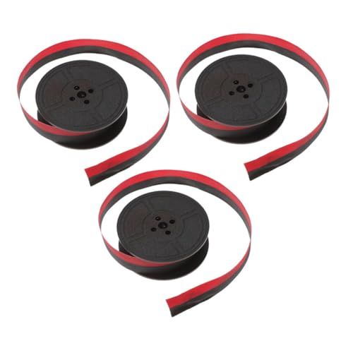 ZUNOXAZ 3 Rollen Schreibmaschinen Farbband Rot Schwarz Kompatibel Mechanische Typenmaschine Hochdichtes Nylon Tintenband Einfacher Austausch ZUNOXAZ 3 Rollen Schreibmaschinen Farbband Rot Schwarz Kompatibel Mechanische Typenmaschine Hochdichtes Nylon Tintenband Einfacher Austausch von ZUNOXAZ