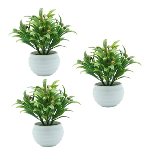ZUNOXAZ 3 Stück Künstliche Topfpflanzen Mini Fake Bonsai Grün Realistische Deko Pflanzen für Büro Wohnzimmer Fensterbank Langlebige und Pflegeleichte Kunstpflanzen für Heimdekoration ZUNOXAZ 3 Stück Künstliche Topfpflanzen Mini Fake Bonsai Grün Realistische Deko Pflanzen für Büro Wohnzimmer Fensterbank Langlebige und Pflegeleichte Kunstpflanzen für Heimdekoration von ZUNOXAZ