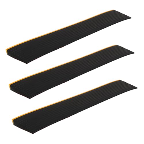 ZUNOXAZ 3 Stück PVC Türschwellenrampe Türübergangsmatte für Rollstühle Saugroboter Scooter Badezimmer Barrierefreiheit ZUNOXAZ 3 Stück PVC Türschwellenrampe Türübergangsmatte für Rollstühle Saugroboter Scooter Badezimmer Barrierefreiheit von ZUNOXAZ