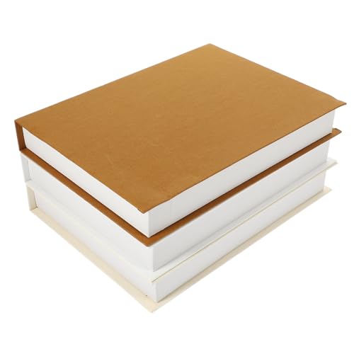 ZUNOXAZ 3 Stück Teiliges Dekorative Fake Bücher mit Leinencover in Weiß und Kaffee Stabile Buchattrappen als Stilvolle Deko für Regal Schreibtisch Wohnzimmer und Büro ZUNOXAZ 3 Stück Teiliges Dekorative Fake Bücher mit Leinencover in Weiß und Kaffee Stabile Buchattrappen als Stilvolle Deko für Regal Schreibtisch Wohnzimmer und Büro von ZUNOXAZ