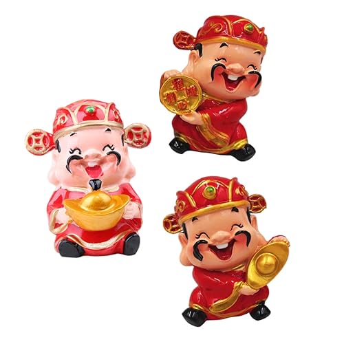 ZUNOXAZ 3 Stück Teiliges Feng Shui Tisch Ornament Gott des Reichtums Figuren Chinesische Dekoration für Wohnzimmer Büro und Regal Lebendige Gestaltung mit Symbolen für Wohlstand und ZUNOXAZ 3 Stück Teiliges Feng Shui Tisch Ornament Gott des Reichtums Figuren Chinesische Dekoration für Wohnzimmer Büro und Regal Lebendige Gestaltung mit Symbolen für Wohlstand und von ZUNOXAZ