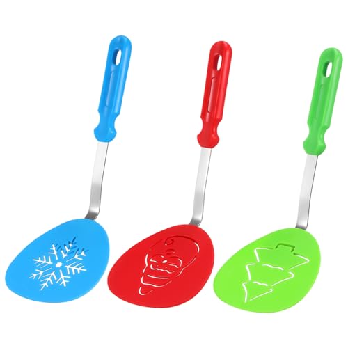 ZUNOXAZ 3 Stück Teiliges Nylon Küchenutensilien mit Edelstahlkern Ergonomischer Wokspatel Hitzebeständig Weihnachtliches Design Weihnachtsmann Baum Schneeflocke für Täglichen Gebrauch in ZUNOXAZ 3 Stück Teiliges Nylon Küchenutensilien mit Edelstahlkern Ergonomischer Wokspatel Hitzebeständig Weihnachtliches Design Weihnachtsmann Baum Schneeflocke für Täglichen Gebrauch in von ZUNOXAZ